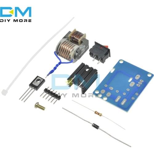 15KV High Voltage Arc Ignition Generator High Frequency DC 3.7V Inverter Boost Step Up 18650 DIY Kit U Core Transformer Suite