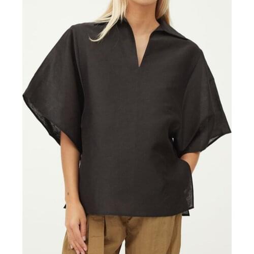 Черные блузки XIZOU China At AliExpress