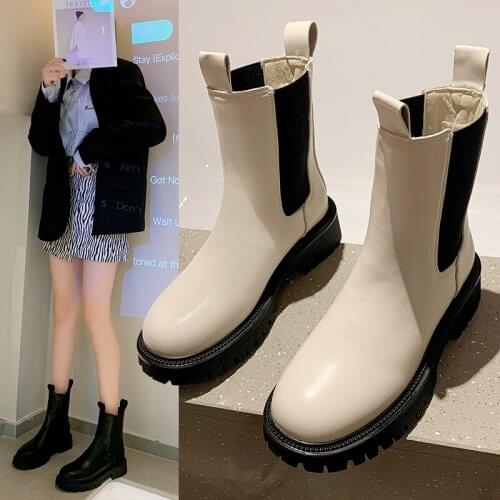 Ins 2021 Genuine Leather Warm Boots Women Snow Fashion Elastic Band Thick Velvet High Heels Pumps Night Club Shoes Woman