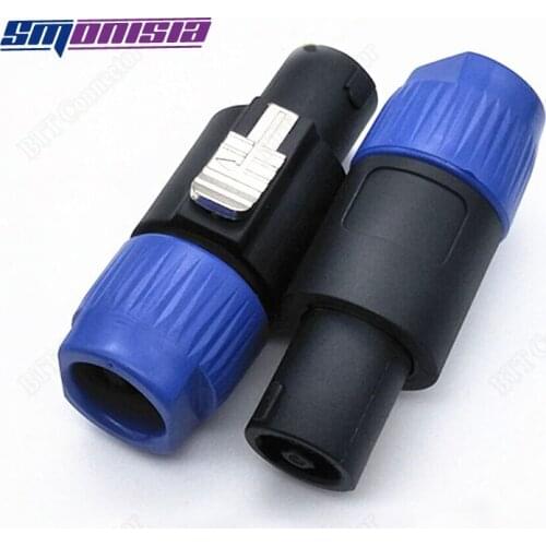 Smonisia 10pcs Environment Copper-pin 4-pin Cannon XLR Male/Female Plug for Loudspeaker Box Stereo System