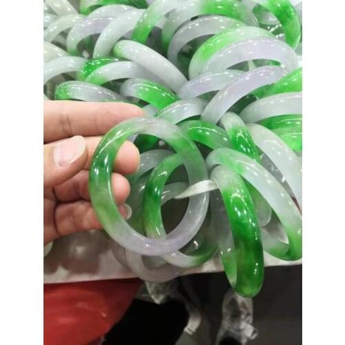 100% natural Burmese jadeite ice green bracelet elegant princess bracelet gift for friend jade jewelry women bangle bangles