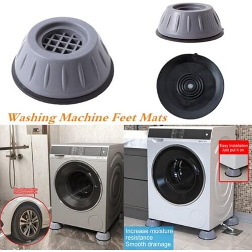 2/4Pcs Anti Vibration Feet Pads Washing Machine Rubber Mat Anti-Vibration Pad Dryer Universal Fixed Non-Slip Pad Increase By 4cm