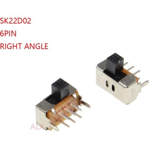 20PCS SK22d02 G4/G5 TOGGLE switch 6PIN 1P2T Handle high 4MM/5MM PITCH 2.0MM Slide Switches SK22D02G4 SK22D02G5
