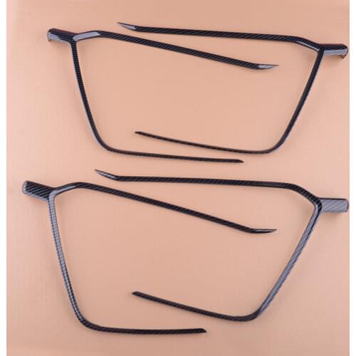 4pcs ABS Door Handle Armrest Strip Cover Trim Frame fit for Toyota RAV4 2019 2020 Car Decoration