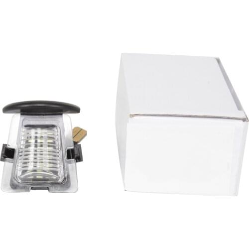 Car auto LED License Plate Light Rear Plate Holder Frame Bracket License Tag Lights car styling for Jeep Wrangler JK 2007-2018