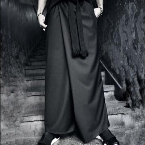 Hot 2020 New Men Clothing Harem Pants Fashion Loose Culottes Low-Rise Big Crotch Wear Skirt Nightclub Trousers