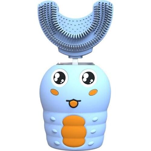 Children Electric Toothbrush Cartoon Pattern Toothbrush Soft Silicone Brush Head Fully Automatic Kids Electric Toothbrush