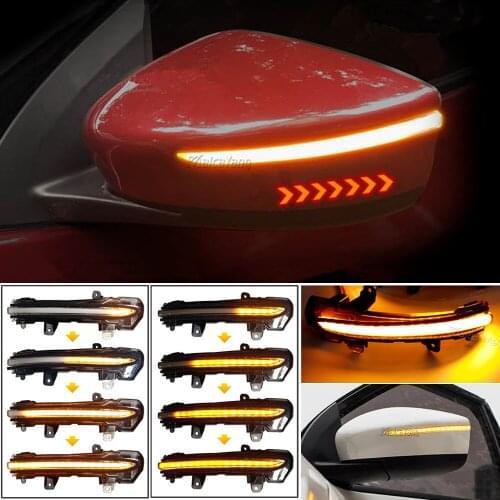 Dynamic Blinker Sequential Side Mirror LED Turn Signal Indicator Light For Nissan Kicks P15 2016-2019 Note E12 2017-2019 e-power