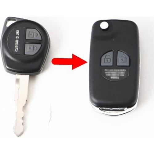 For Suzuki JIMNY SX4 Swift 2 Buttons Replacement Flip Folding Car Key Case Shell Remote Key with Button Pad