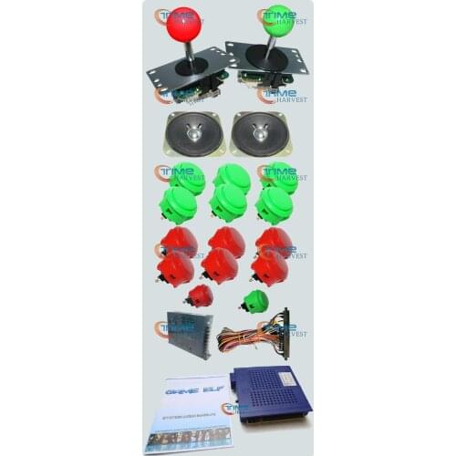 1set Arcade parts Bundles kit With 750 in 1 PCB,16A Power Supply,Sanwa Joystick,Sanwa button,Harness,Speaker for Arcade Machine