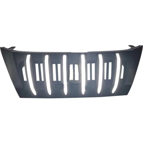 Fit for Fortuner accesorios new black front grille apollo style with led light 2015 2016 2017 2018