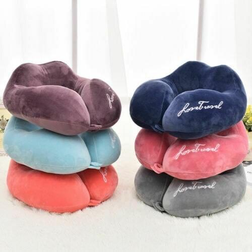 Memory Foam U-shaped Neck Support Travel Pillow Accessories 5 Colors Comfortable Pillows for Sleep Home Textile Hot