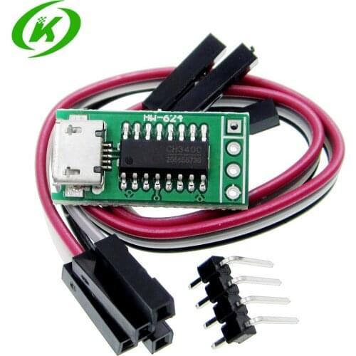 CH340C Micro USB to TTL Serial Port ISP Download Module 5V/3.3V 500ma Replace CP2102 CH340G CH340T For STM32 51 With DuPont Line