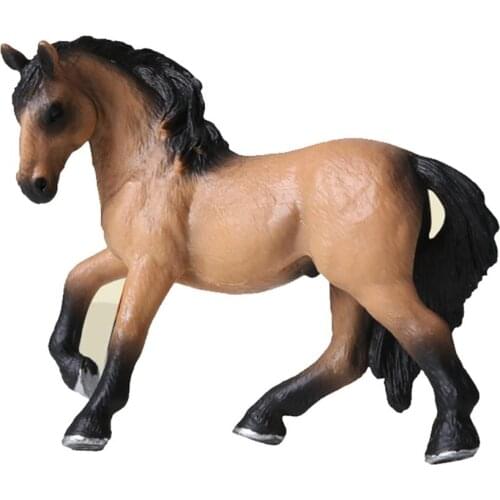 Realistic Lusitano Horse Animal Model PVC Figurine Desktop Decor Kids Toy Gift NEW