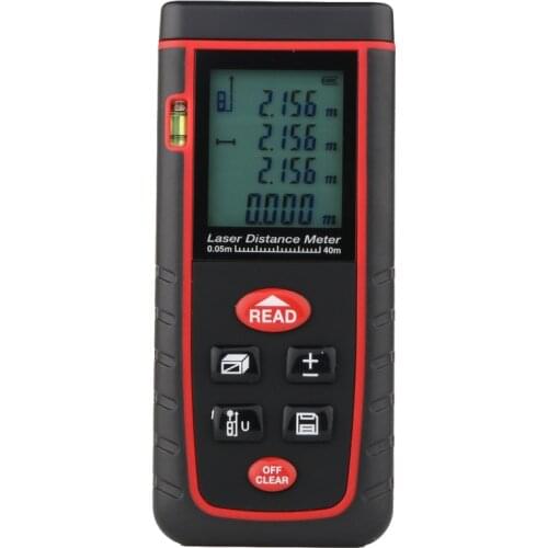 RZS40 Hand-held Precision Safty Durable Laser Distance Meter Measuring Range 40M/131FT Free Shipping 12003078