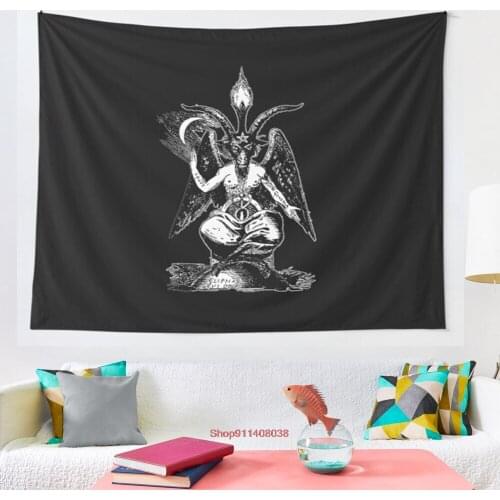 Sigil of Baphomet tapestry Cover Beach Towel Picnic Yoga Mat Home Decoration Wall Hanging