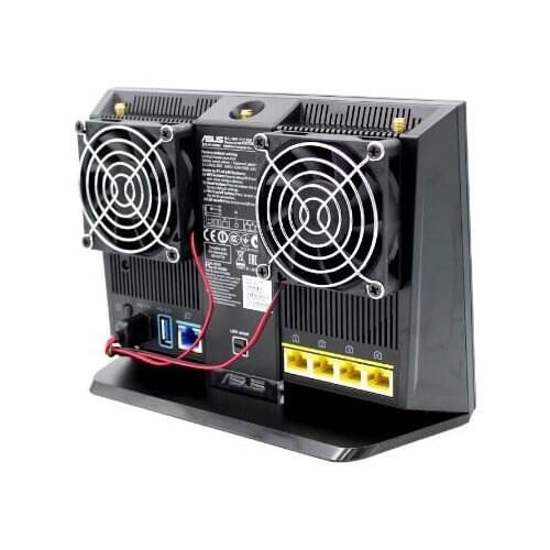 PRPKDFAN RT-AC68U AC86U EX6200 Tengda AC15/EX6200 and AC68U 70*70*15mm DC5V 0.20A router radiator USB fan