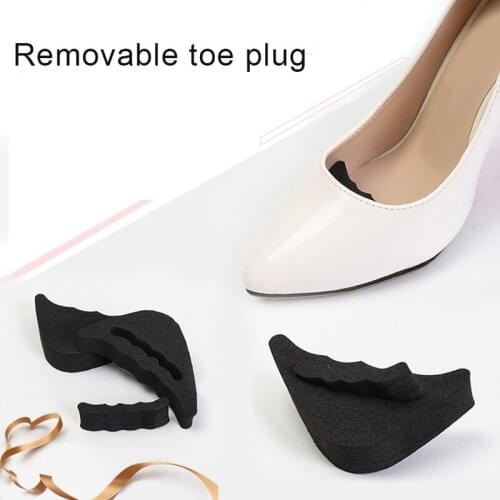 Toe Filler Inserts Adjustable Toe Plug Washable High-heels Flat Sneakers Filler Front Padding for Women Men d88
