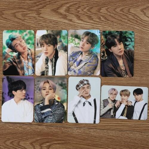 South Korean Groups K-POP Bangtan Boys Poster LOVE Yourself Photo Card Lomo Cards HD Photocard Wall Stickers Gifts