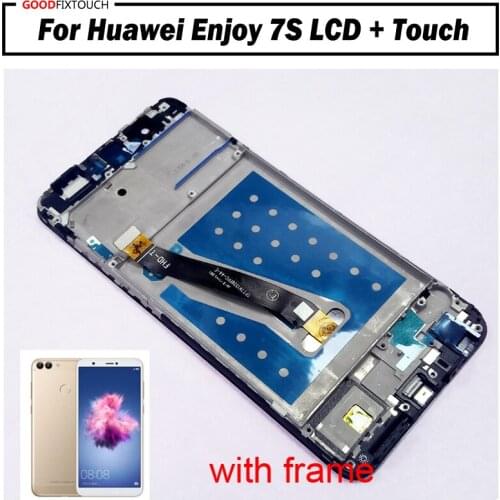 For Huawei P Smart LCD Display Touch Screen Digitizer Assembly With Frame For Huawei Enjoy 7s FIG-LX1 FIG-LA1 Huawei P Smart Lcd