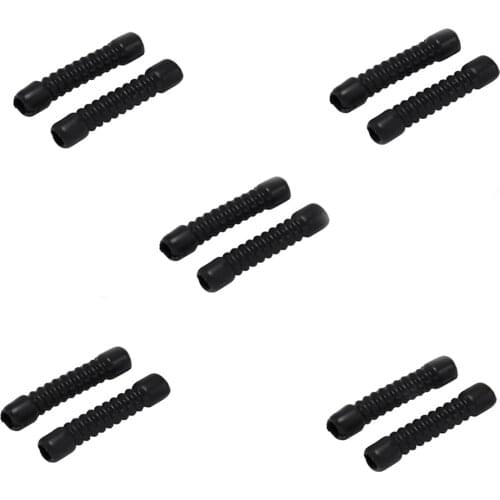 10pcs/Lot 45mm M6 Rubber Dust Cover Cap for Motorcycle Brake Cable Inner Diameter 6mm