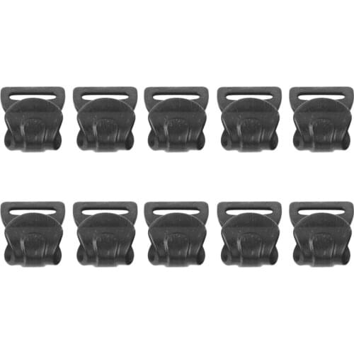 10pcs Plastic Camping Awning Tent C Clips for 7mm-13mm Poles Outdoor Hiking Hooks Accessories