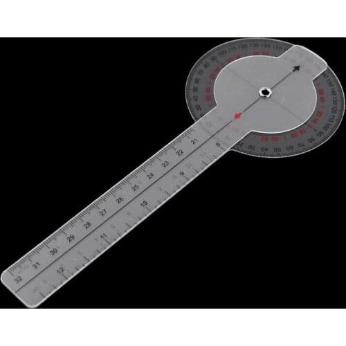 13inch 33cm Goniometer Joint Ruler Calibrated Orthopedics Spinal Finger Angle Ruler Protractor