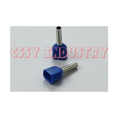 2017 freeshipping 50pcs/lot TE2512 Bootlace cooper Ferrules kit set Wire Crimp Connector Insulated Cord Pin End Terminal