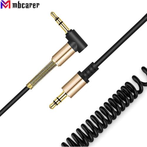 3.5mm Audio Cable Stretchable Male to Male AUX Cable Headphone Beats Speaker For MP3 MP4 iPhone Car Spring Audio Cable Z2