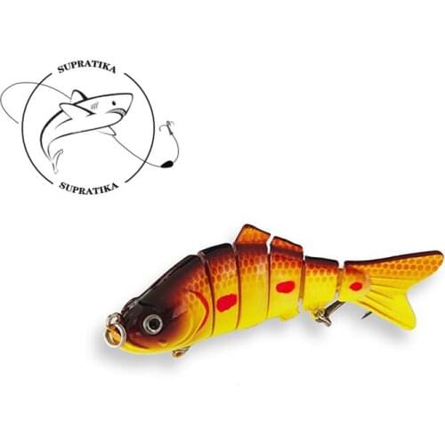 3D Eyes Bionic Multi-Section Fishing Lure Hard Bait 10cm/20g Artificial Wobblers Sinking 6-Segment Plastic Fishing Bait