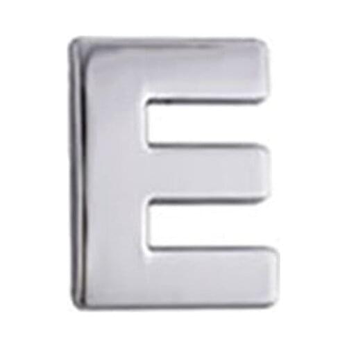 Car 3D letter English letters Car logo DIY alphanumeric metal body stickers word mark tail silver For For For