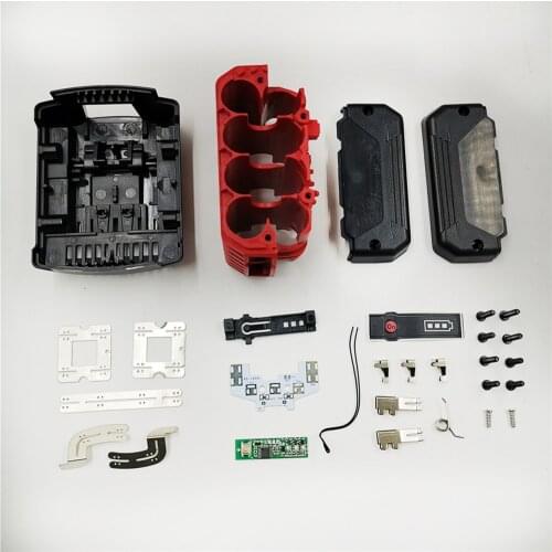 Battery Case Circuit Board & LED Light & Spring Set for Bosch 14.4V Li-ion Battery Case Accessories
