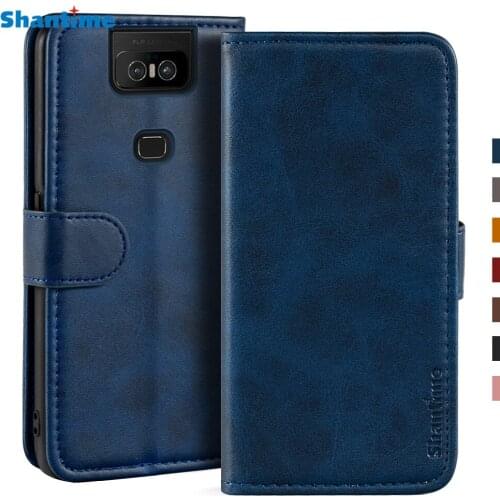 Case For Asus Zenfone 6 ZS630KL Case Magnetic Wallet Leather Cover For Asus Zenfone 6z Zenfone 6 2019 Stand Coque Phone Cases