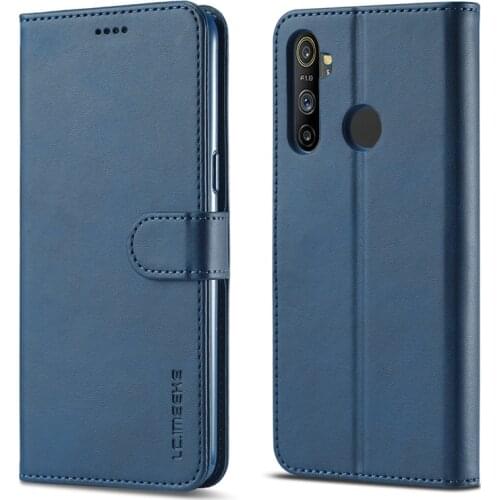 Phone Case For Realme C3 Case Leather Vintage Phone Cases On Realme C3i Case Flip Wallet Cover For Realme 5 5S 5i 6i Cover