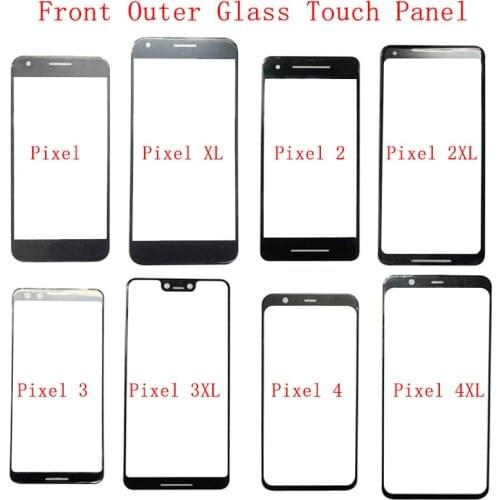 Front Outer Glass For Google Pixel XL Pixel 2 2XL Pixel 3 3XL 3A 3AXL Pixel 4 4XL Touch Panel Touchscreen Glass Lens