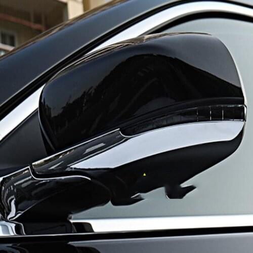 For Jeep Compass 2017 2018 2019 2020 ABS Chrome Car Rearview mirror strip Cover Trim Cap Garnish Molding Overlay Styling