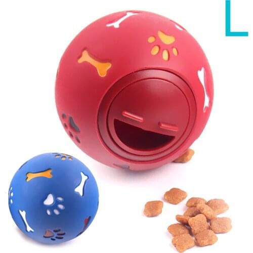 Pet Toy Food Leak Dispenser Teeth Cleaning Nontoxic Rubber Chew Dog Toys Ball Bite Resistance Interactive Training Pet Supplies