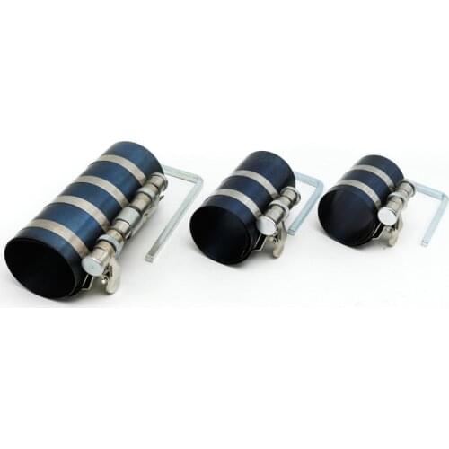 Automotive engine piston ring compressor tool wrench adjustable installation tool piston ring disassembly tool