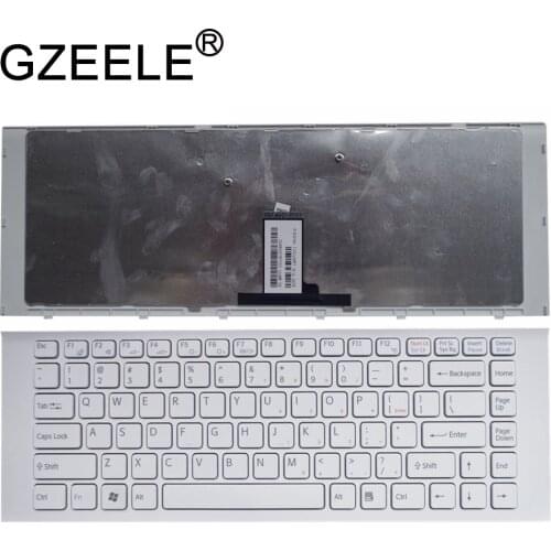 GZEELE NEW FOR SONY VAIO VPCEG VPC EG VPC-EG VPCEG16FM VPCEG18FX VPCEG17FX VPCEG1AFX VPCEG1FGX white US laptop Keyboard English