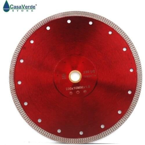 Free shipping DC-SXSB07 9 inch super thin diamond porcelain saw blade 230mm for ceramic tile cutting