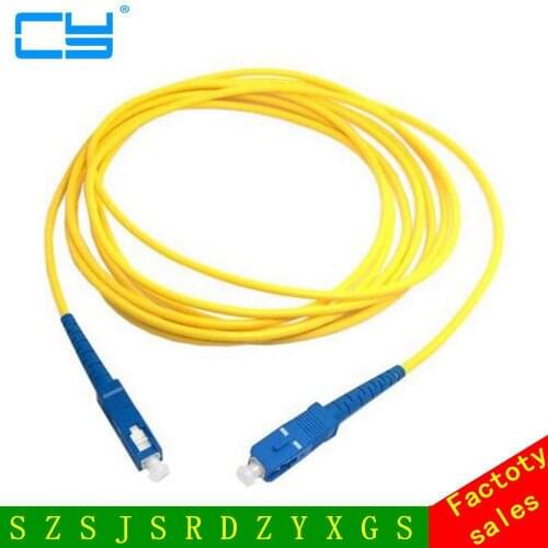 SC to SC Fiber Patch Cord Jumper Cable SM Simplex Single Mode Optic for Network 5m