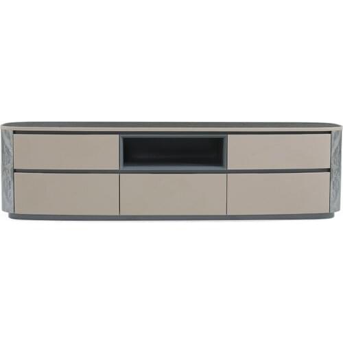 Italian light luxury solid wood TV cabinet living room modern simple large family lockers high sense furniture