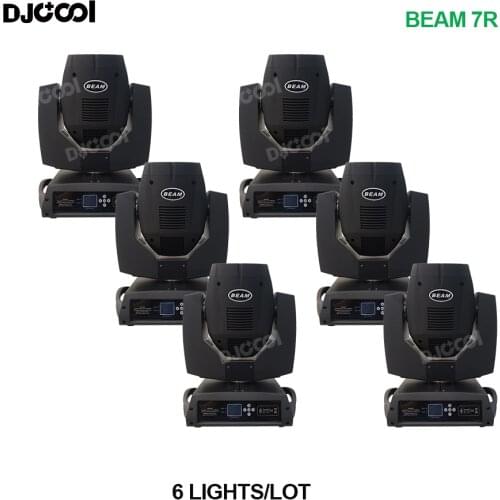 Free Duty 6pcs/lot Beam Sharpy Lyre Moving Head Light Beam Lamp Moving Head 7R Beam 230w Stage Move Head Lighting Power Corn