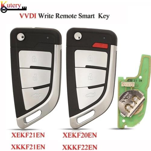 Kutery XEKF20EN/XEKF21EN/XKKF22EN/XKKF23EN VVDI Remote Smart Car Key For VVDI VVDI2 With XT27 Super Chip Xhorse Series Universal