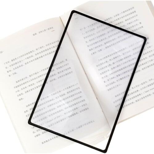 PVC Magnifying Sheet 3X Ultra-thin Magnifier Loupe Lens For Reading Small Prints Maps And Books 18x12cm