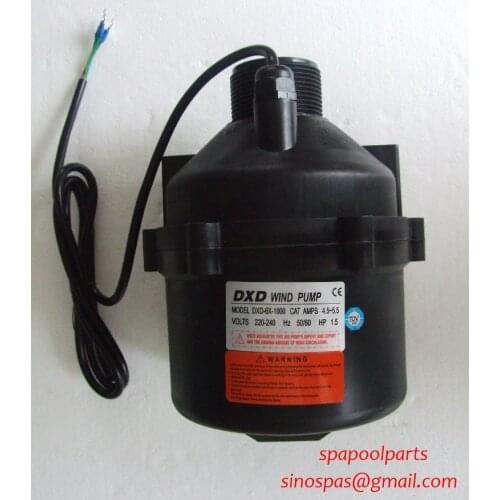 DXD-6X 1.5HP Air Blower,Power: 220-240v, Amps: 9-3.7 50-60Hz DXD-6 X 1000W 60mm union/plumbing connection