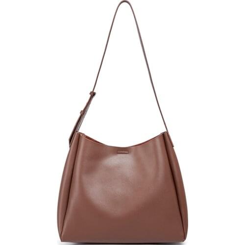 Ladies Split Leather Large Capacity Totes Bag Casual Handbags For Women Fashion Shoulder Bags Female Shopping Packs Hot Sale