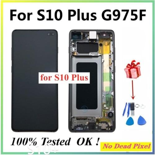 LCD Display Screen For Samsung Galaxy S10 Plus G975 G975F G9750 G975F/DS Display Touch Screen Digitizer For SAMSUNG S10P