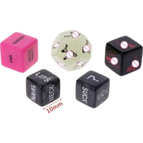 5Pcs/Set Sex Dice Fun Adult Erotic Love Sexy Posture Couple Lovers Humour Game Toy Novelty Party Gift
