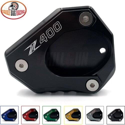 Motorcycle Accessories Side Stand Enlarger Kick Stand Extension Plate Enlarge Pad For KAWASAKI Z400 2019 2020 2021 Z 400 Z-400